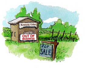 Kentucky legislature passes death-knell law to state wineries.